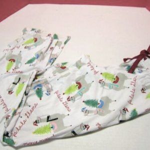 Cynthia Rowley Women's XS Pajama Lounge PJ Pants Fa La La Llama Xmas Holiday